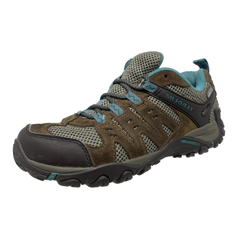 Merrell Select Dry Hiking Shoes Women's 6 1/2 Brown Leather Trim 1144:L.7.5